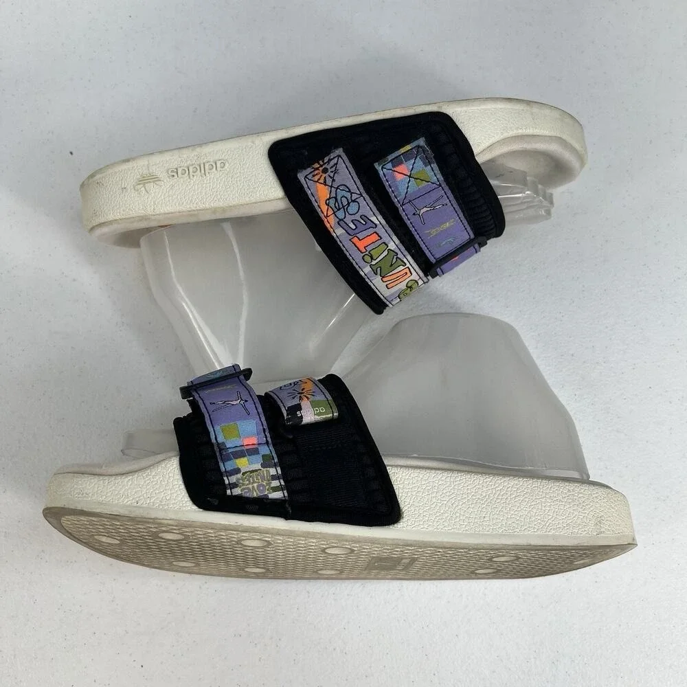 Adidas Men's 7 Adilette 2.0 Pride Slides Love Unites GW2411 Sandals Slip On‎